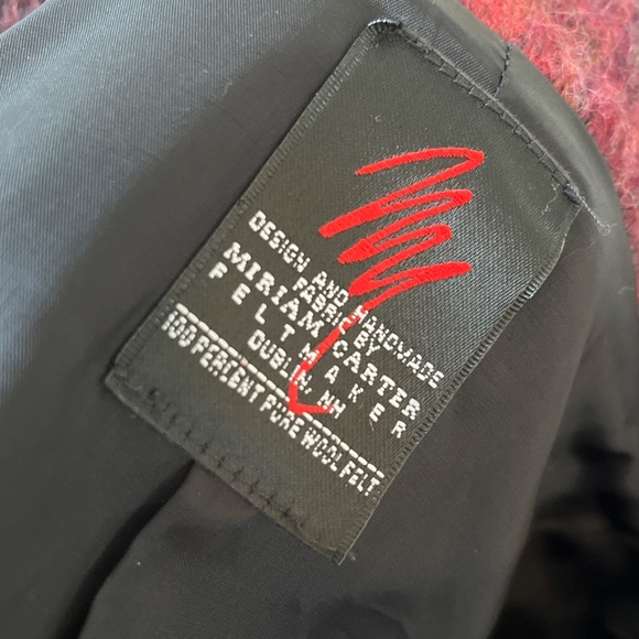 Miriam Carter Felt Wool Jacket Size M/L? Art To Wear Felt Maker - Picture 16 of 16